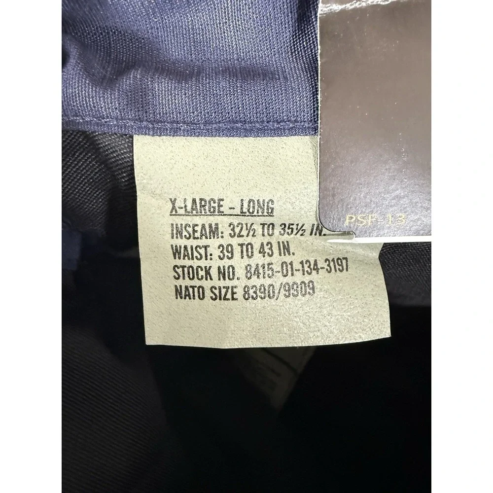 Propper Public Safety Pants Mens XL‎ Long Blue Ripstop Combat Cargo Button Fly